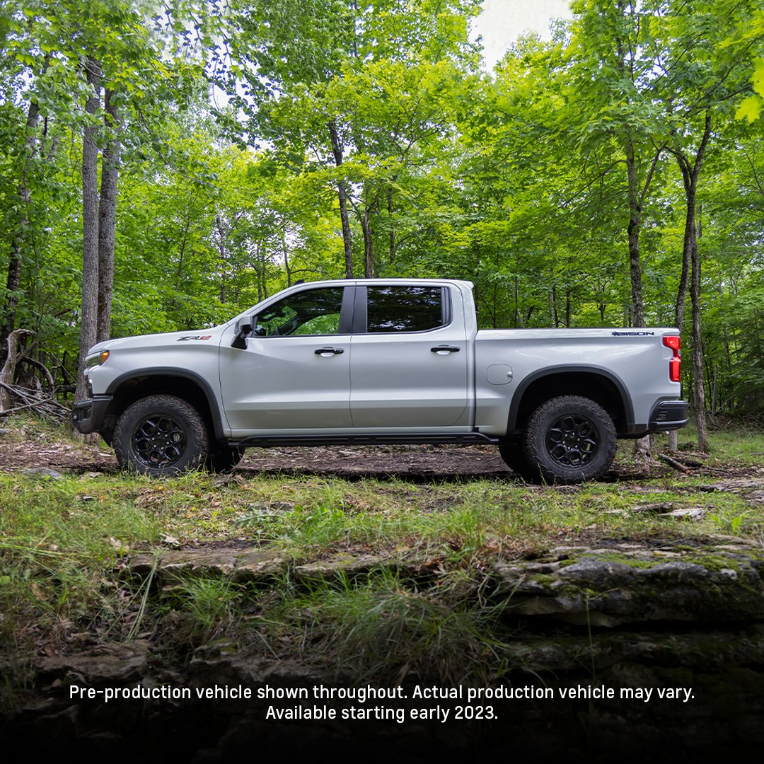 Business in the front and party in the back isn't just a lifestyle. It's the 2023 #Silverado #ZR2 Bison.