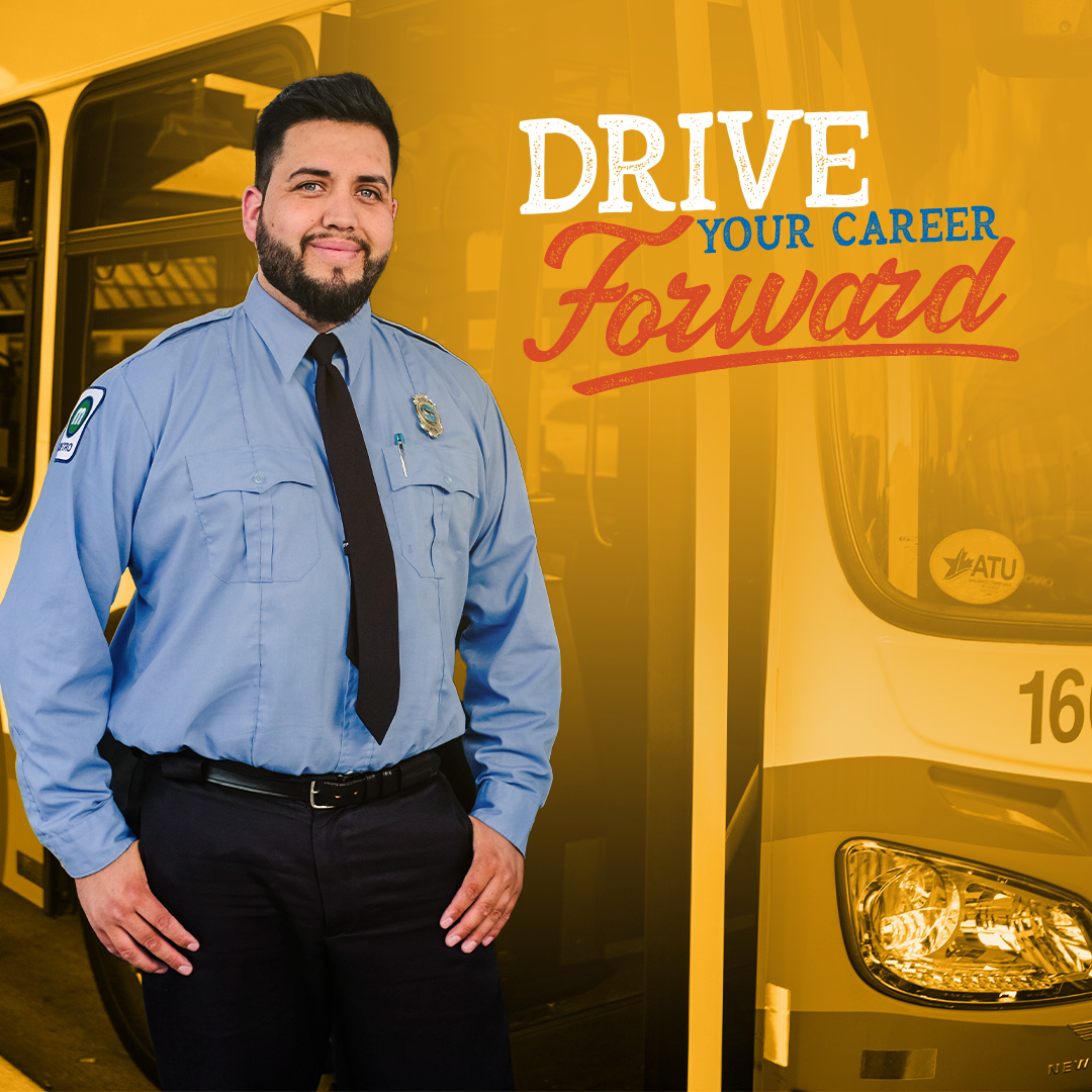 Ready to drive your career forward? Do it with #MetroQC. 🚌
Enjoy great pay, benefits and HELP people get where they need to go as a bus driver. No CDL required to apply!
Review our open positions here: bit.ly/3xxmiz6.