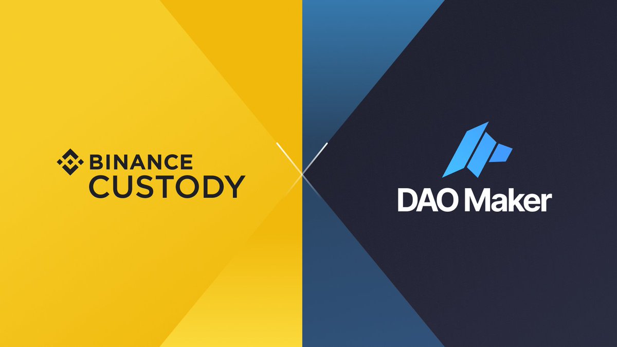 We are pleased to announce <a href="/TheDaoMaker/">Bullish By DAO</a> chooses #Binance Custody to provide secure custody for its digital assets.

With Binance Custody, DAO Maker and its community have access to institutional-grade MPC custody and liquidity solutions. 

Learn more ➡️ binanceinstitutional.com/en/support/ann…