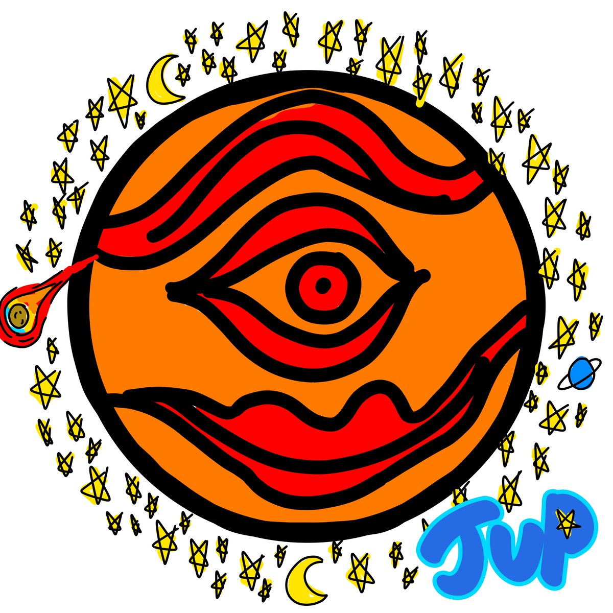 CardanoMonad's tweet photo. Happy planet Jup's 1st NFT is now available in the "Jupiter MonADA" collection. Jup is MonADA's mascot and he/she stands for world peace. All NFTs in this collection are 1/1. https://t.co/MNIvq9O60z https://t.co/4t8Cl0sZJY