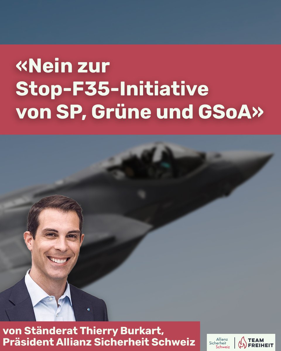 Team Freiheit (@teamfreiheitch) on Twitter photo Der aktuelle Blogbeitrag von <a href="/ThierryBurkart/">Thierry Burkart</a>: Nein zum Stop-#F35 von 🔴, 🟢& GSoA. Es geht ihnen darum, die Funktionalität der Armee im Kern zu treffen & damit ihrem Ziel – der Armeeabschaffung – einen Schritt näher zu kommen.
blog.team-freiheit.ch/nein-zur-stop-… Der aktuelle Blogbeitrag von <a href="/ThierryBurkart/">Thierry Burkart</a>: Nein zum Stop-#F35 von 🔴, 🟢& GSoA. Es geht ihnen darum, die Funktionalität der Armee im Kern zu treffen & damit ihrem Ziel – der Armeeabschaffung – einen Schritt näher zu kommen.
blog.team-freiheit.ch/nein-zur-stop-…