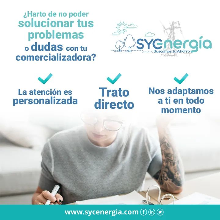 SycEnergia's tweet photo. Somos tus #asesoresdecabecera no lo olvides. Y tampoco dudes en consultarnos. Te vas a alegrar. Llámanos al ☎️ 856 650 127 o ven a nuestras 🏬 en c/ General García de la Herrán en #SanFernando

#energía #asesores #ahorroluzygas #consultoresenergéticos
#ahorro https://t.co/zXiRAIgKhU