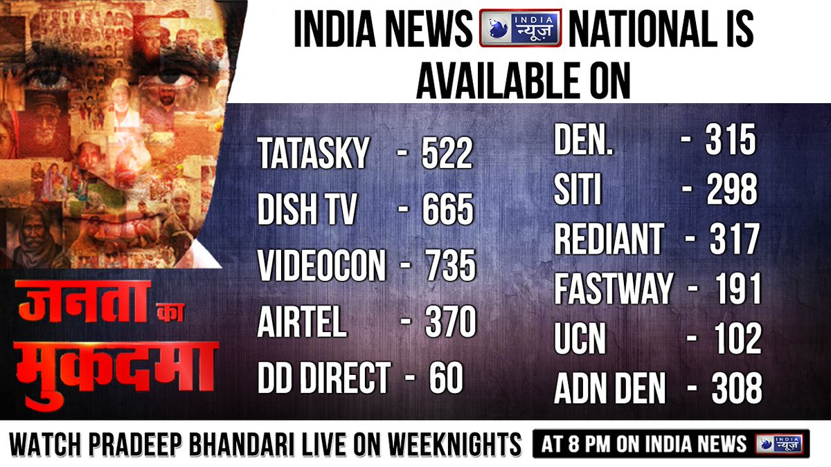 jankibaat1's tweet photo. Indian Football's biggest sporting scandal leads to India's FIFA Ban.
Watch the unmissable episode of Janta Ka Mukadma debate with Pradeep Bhandari only on India News at 8 PM tonight.
#IndianFootballScandal #FIFABan #FifabansIndia #PrafulPatel @pradip103 @IndiaNews_itv https://t.co/z8WLnuaiMD