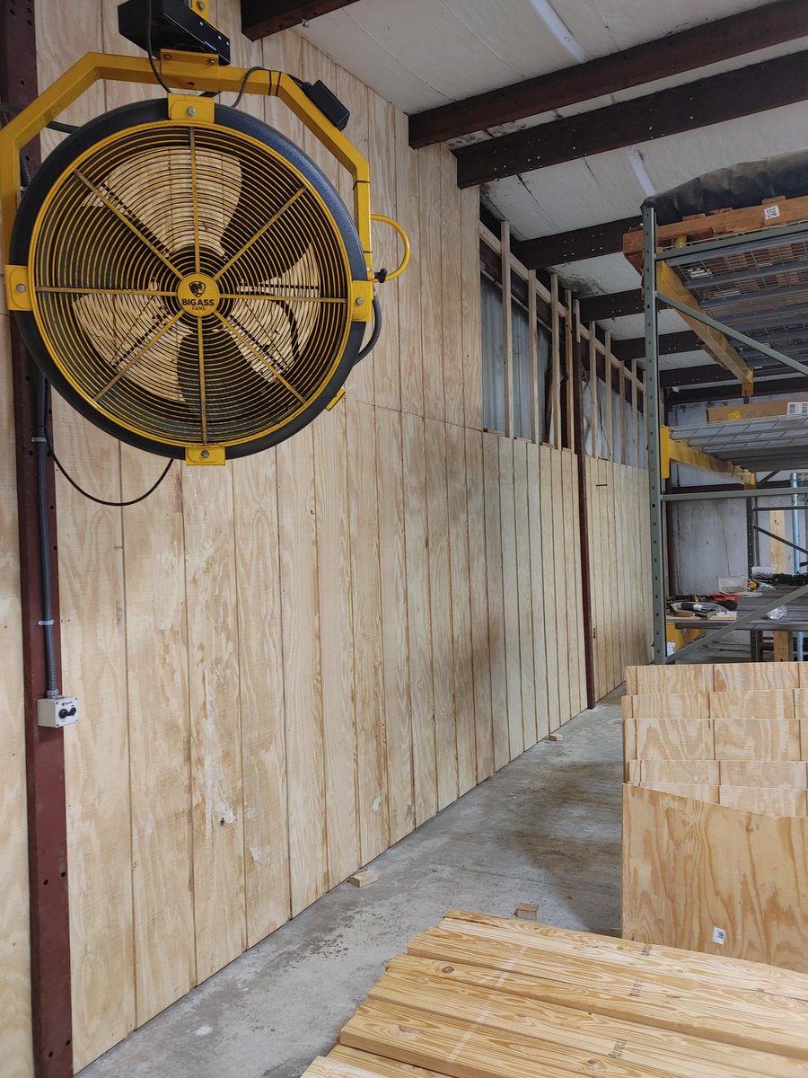 SPIB_FL's tweet photo. Renovating the interior walls of our lumber testing warehouse by installing some T-111. We found a couple stamps on the studs - TRL represents Two Rivers Lumber in Demopolis, AL and 143 represents Canfor Southern Pine in Mobile, AL. 

Quality.Together https://t.co/bGrIclaYK4