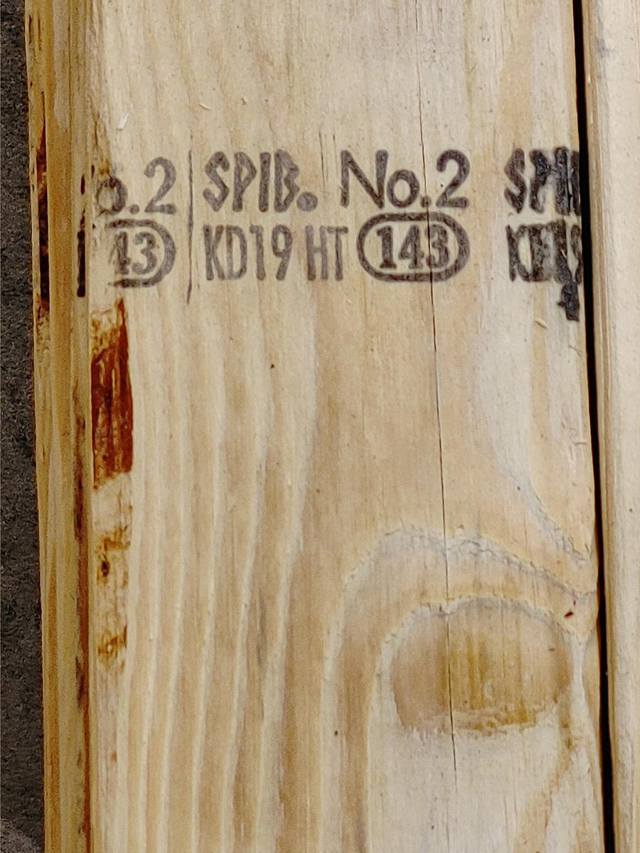 SPIB_FL's tweet photo. Renovating the interior walls of our lumber testing warehouse by installing some T-111. We found a couple stamps on the studs - TRL represents Two Rivers Lumber in Demopolis, AL and 143 represents Canfor Southern Pine in Mobile, AL. 

Quality.Together https://t.co/bGrIclaYK4