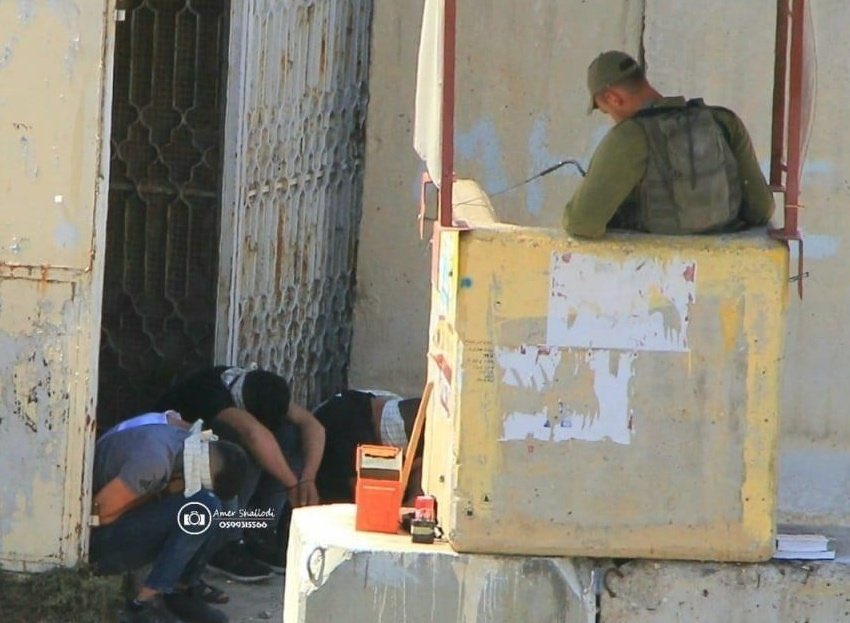 MairavZ's tweet image. Imagine if these were Jewish children, blindfolded and detained in the city of their birth by a foreign army that is enforcing an illegal military occupation over them for over 50 years.