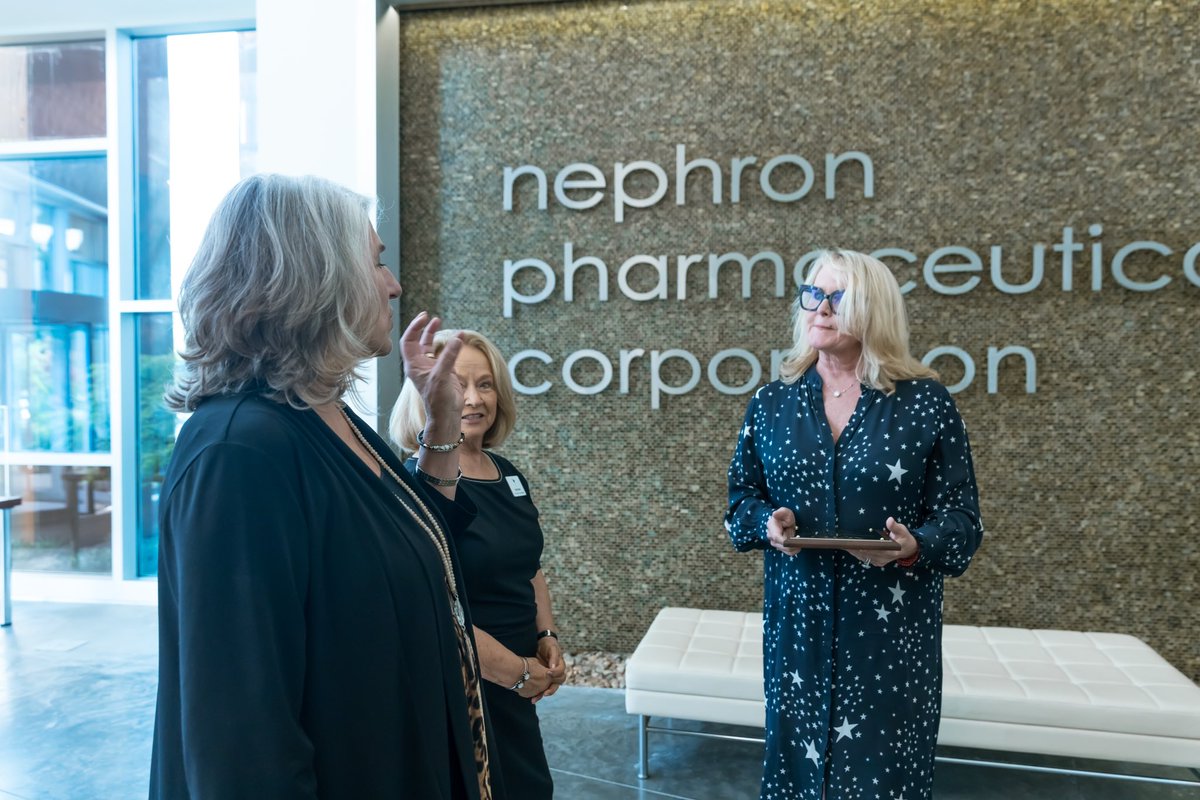 Congratulations to Nephron CEO <a href="/Lulunephron/">Lou Kennedy</a> for being named - along with her husband Bill - as Business Education Partner of the Year by South Carolina Association for Career &amp; Technical Association!

Nephron was proud to welcome members of the group for a wonderful presentation!
