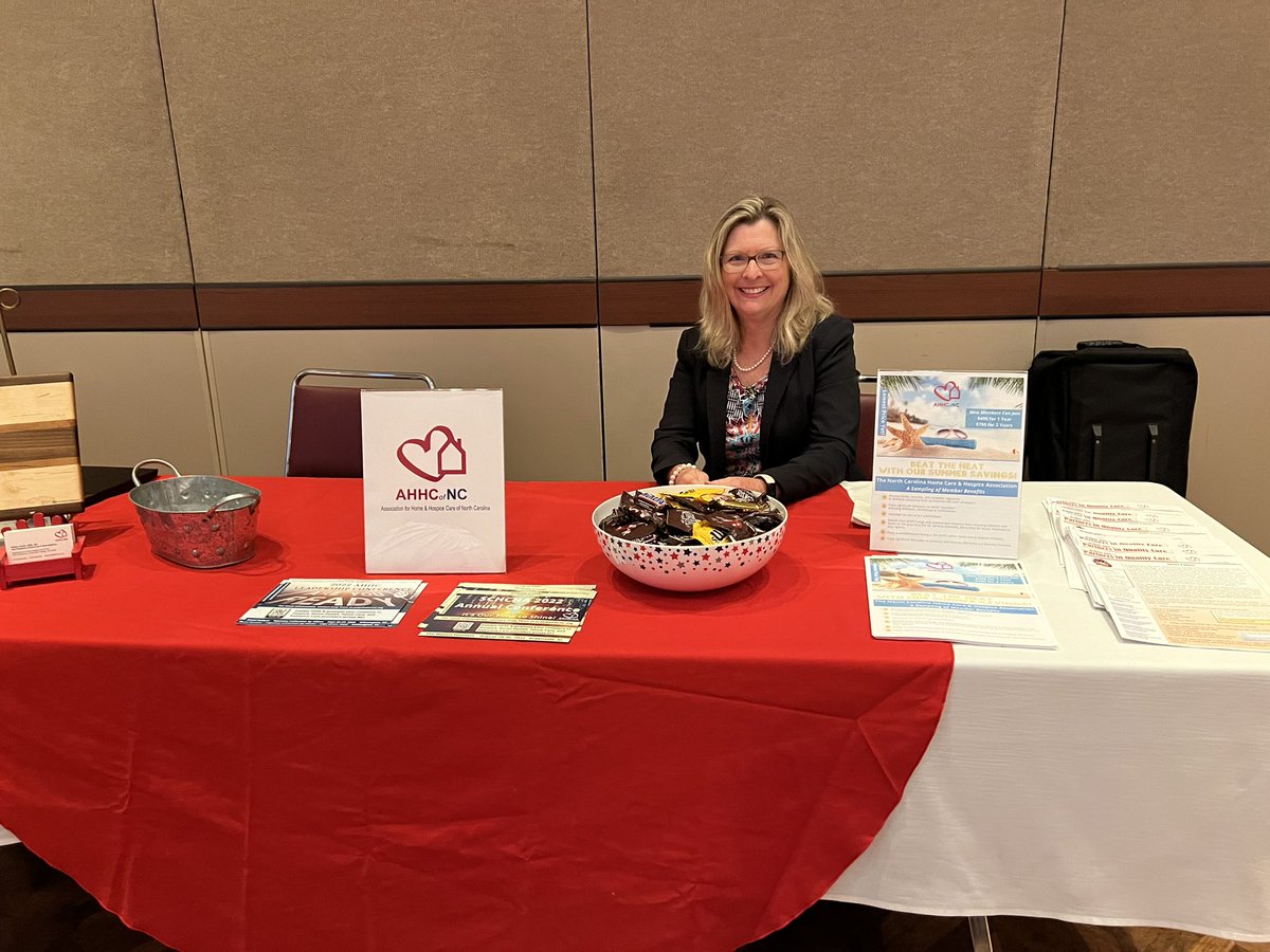 AHHCNC's tweet photo. @AHHCNC is thrilled to be exhibiting at SembraCare’s Home Care Provider’s Conference, having meaningful conversations with #homecare agencies across North Carolina. @NCHomeCareTim #StrongerTogether #ahhc #nursing #membershipmatters #areyouready https://t.co/kAMAr3UIkQ