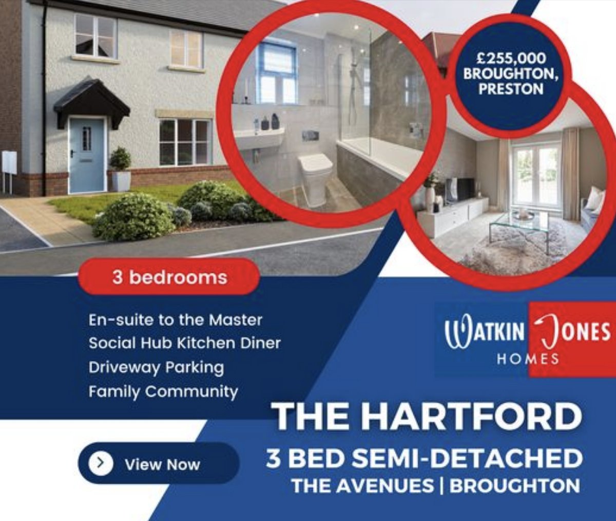 WJHomes's tweet photo. The Hartford is the ideal place to call home for a growing family. 3 good sized bedrooms, ample storage and the perfect kitchen diner to entertain guests. Come and be a part of The Avenues Community 🏡
https://t.co/Zopi5JGz3L https://t.co/HwGgSUzcjC