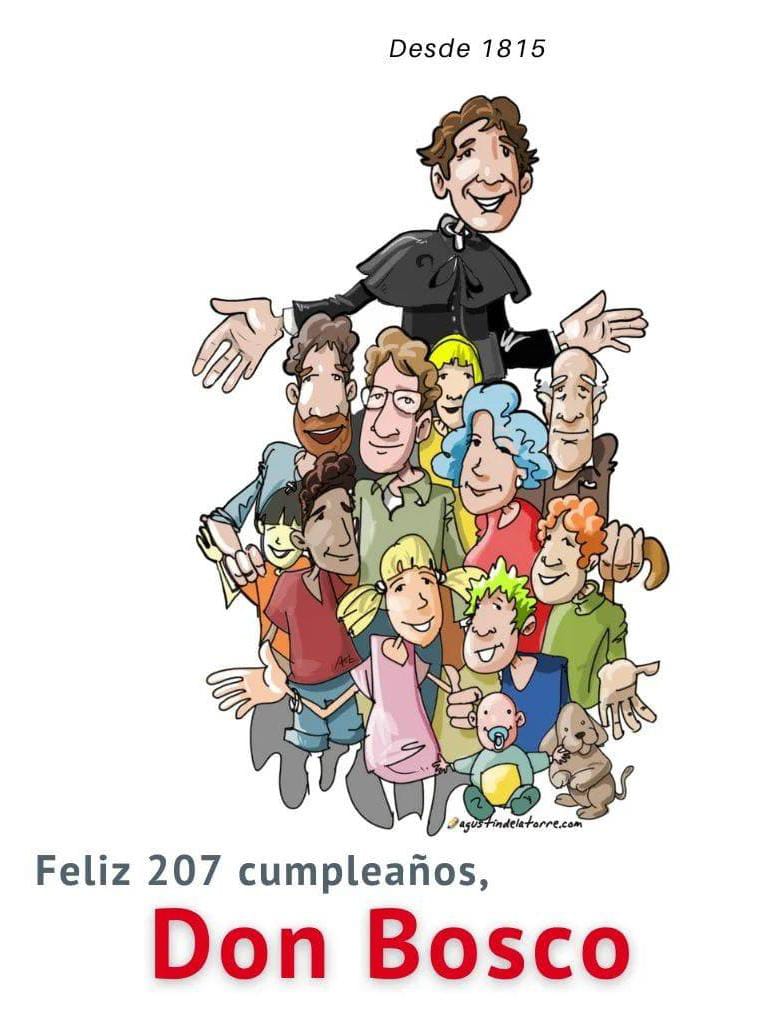 Feliç aniversari, #DonBosco! 🎉🎉🎂🎶 #SempreAlegres <a href="/SalesianasEs/">Salesianas España</a> #Salesianes
