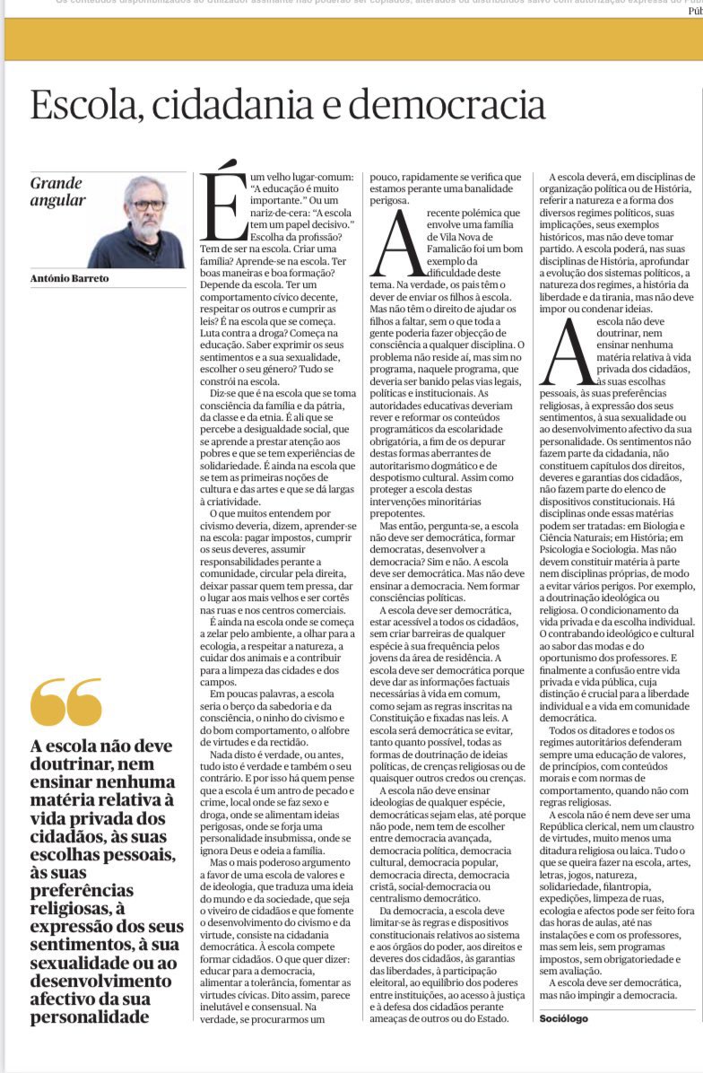 Como não gostar de António Barreto?!?