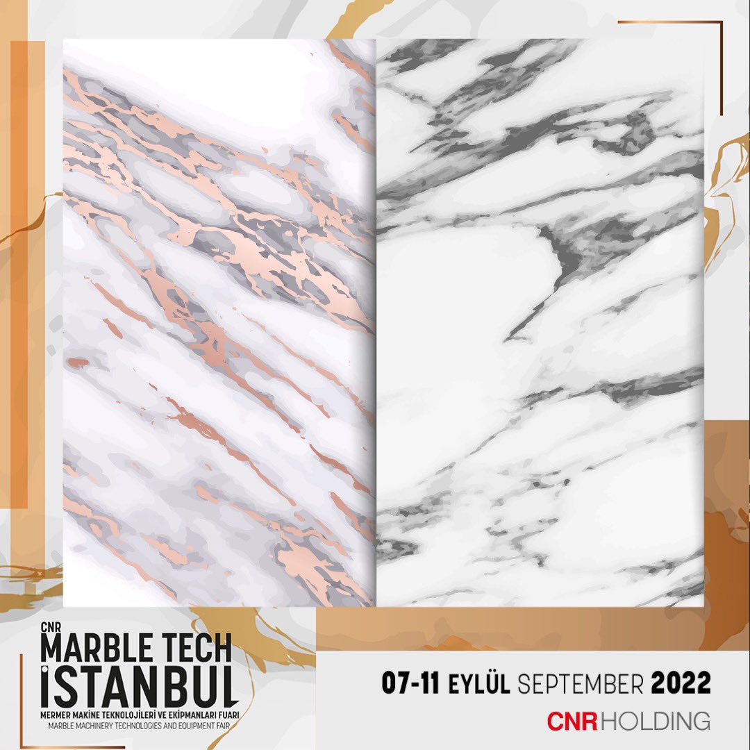 marbletechist's tweet photo. Mermer ve doğal taş üreticileri tüm ihtiyaçlarını bu fuarda karşılıyor!

📅 07 - 11 Eylül 2022
📍 İstanbul Fuar Merkezi

#MarbleTechİstanbul #makine #makineteknolojisi #fuar #mermer #mermermakineleri #dogaltasmakinesi #işmakinesi #madenocağımakinesi #architecture #countertops https://t.co/uIQK9lhj5E