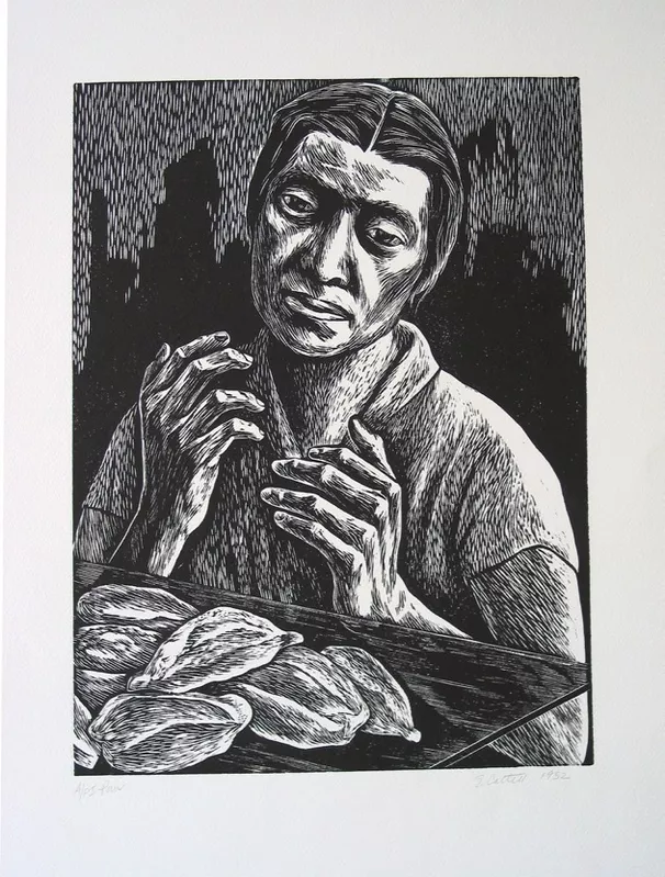 Artwork by Elizabeth Catlett