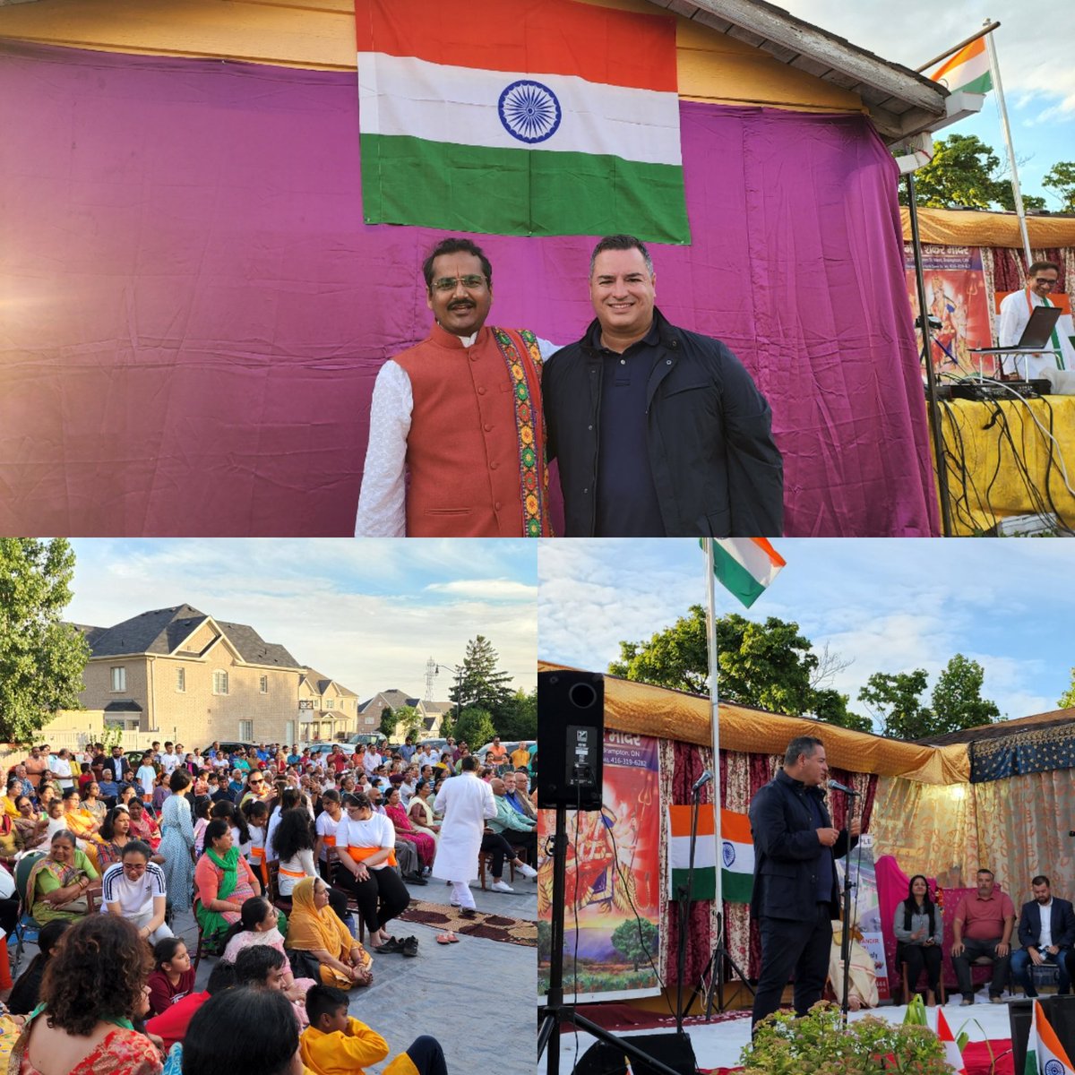 Happy to  meet with my good friend Pandit Dirender Tripathi and had the honour of speaking with members of Gauri Shankar mandir about the importance of celebrating #Brampton’s #diversity as they marked India’s independence yesterday.
#indianIndependenceDay
#Brampoli #Peelregion
