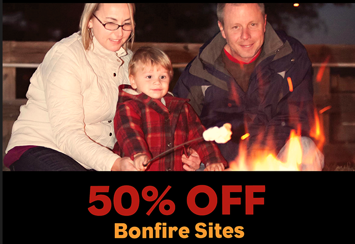 🍁Bonfire SALE 🔥
Receive 50% off any bonfire site during the month of September. Call us at 800-748-0513 x 0 to book your spot today! This deal is valid through 4pm EST on 8/18/22