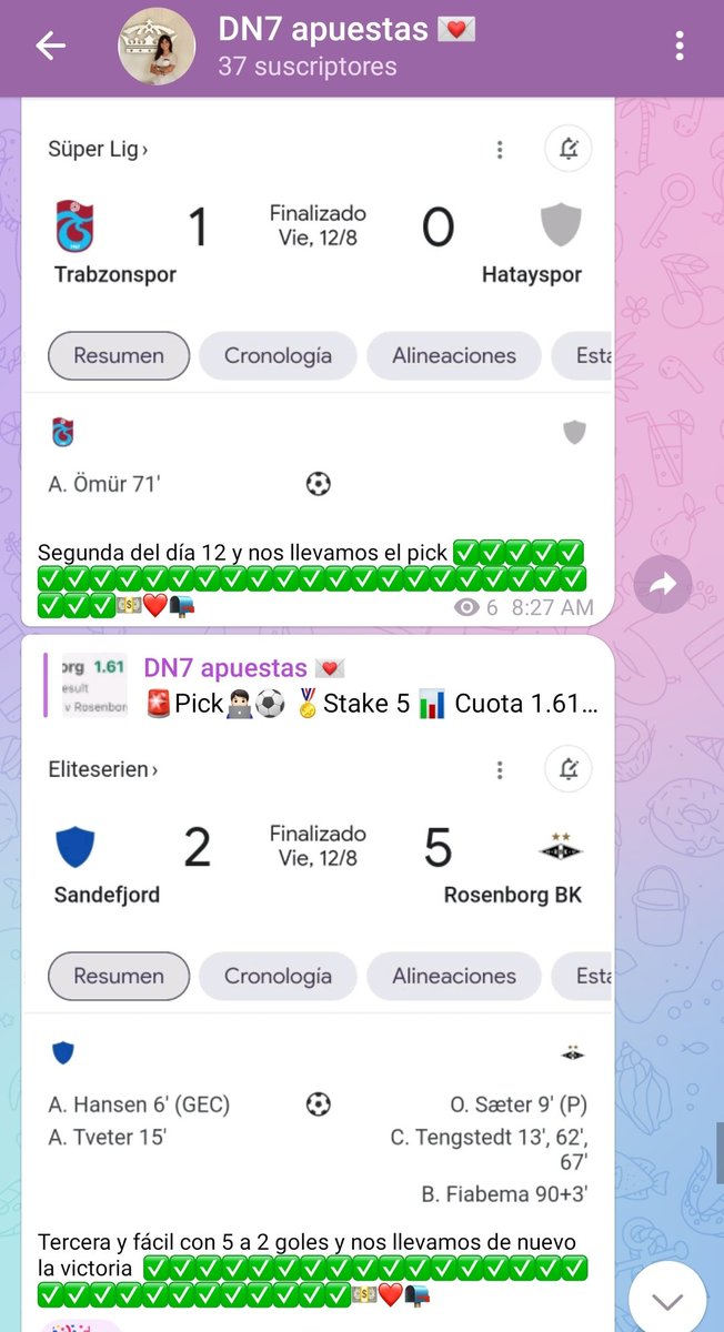 Deni_picks's tweet photo. https://t.co/jHMtnpCgvg

Chicos bonitos apoyenme con un retweets para llegar a más seguidores en mi TELEGRAM ❤️🙏

Estoy manejando muchos picks los cuales vamos 3 de 4 picks en verde
Y 3 de 3 el día de ayer

Vamos por más hoy ❤️🤗 los quiero 😚😚✅✅ https://t.co/y9otxg5qw8