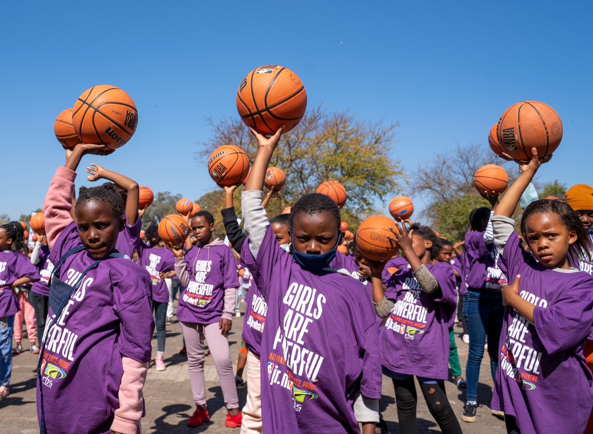 NBA_Africa's tweet photo. National Women's Day All-girls clinic #NBAAfrica #JrNBA https://t.co/QoQWSRxCwq