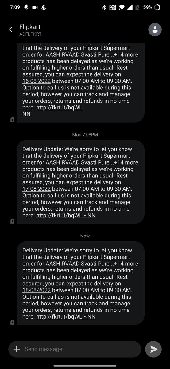 prashant_punyni's tweet photo. @Flipkart @flipkartsupport order was supposed to be delivered on 4th Aug, do you people have any shame? https://t.co/5IT33dEHIJ
