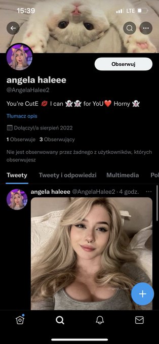 2 pic. This is not me ;-; Please report it if you can @angela_haleee and @AngelaHalee2 https://t.co/