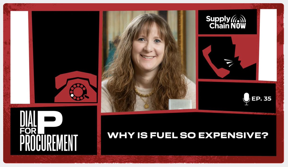 BuyersMeetPoint's tweet photo. Why is fuel so expensive - and what can procurement and supply chain professionals do about it (if anything)? Listen to this episode of Dial P for Procurement from Kelly Barner and then share your perspective... https://t.co/CyNJ6qmPi0 https://t.co/d1PaQCDFQT