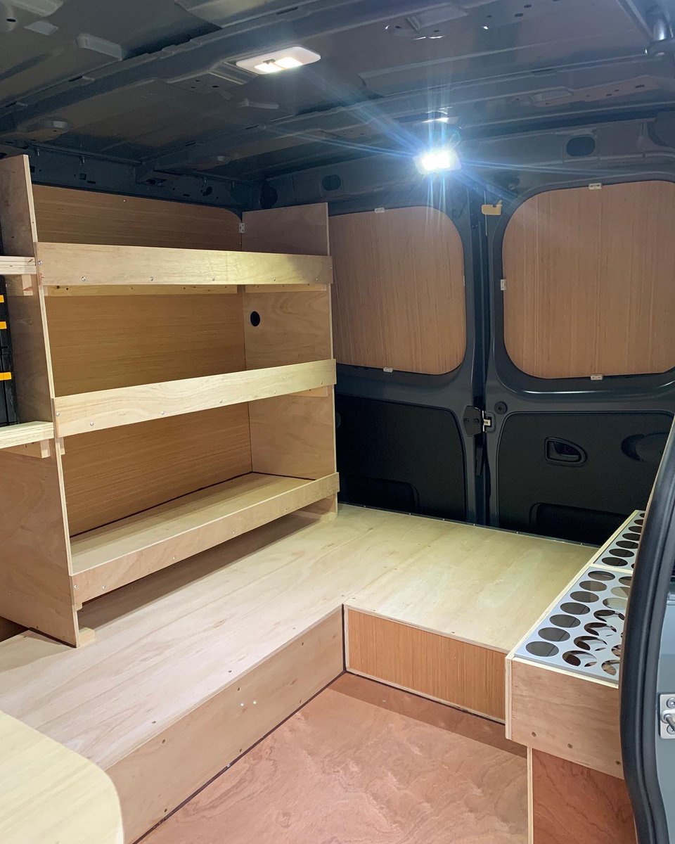 vanwagenuk's tweet photo. 👌🏼Nissan Primastar designed by customer and constructed by Vanwagen 🪚🪛🪓⛏🗜🔧🔨😂

⁉️Need your van organising? Pop down and have a chat.

#wecare #plyshelving #notjustavan #woodracking #bespokeply #happycustomer #fleetvans #vanwagen #vanlife #customercare #vanply https://t.co/Gi9CyvMCVM