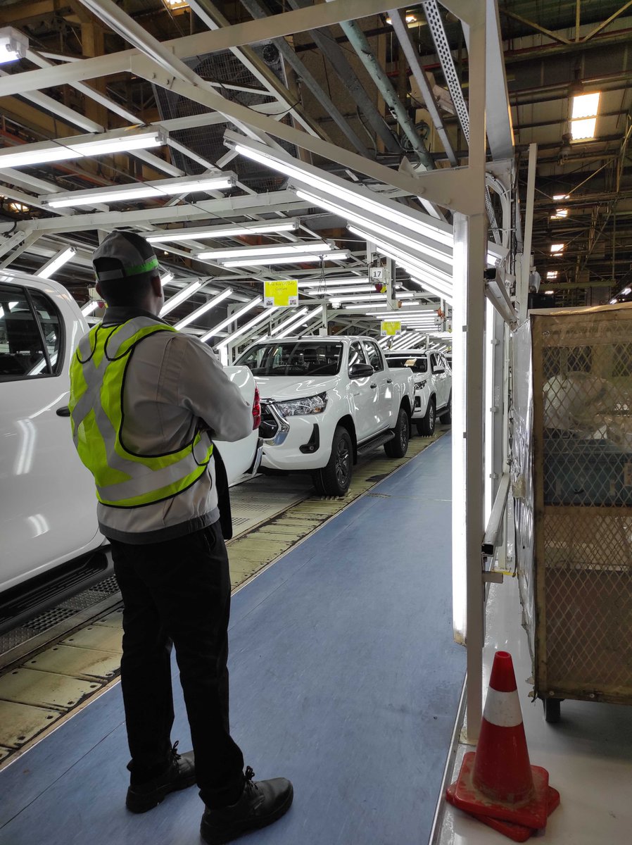 AutoTraderSA's tweet photo. We're out here at the re-opening of the @ToyotaSA Manufacturing Plant in Durban. Like a Phoenix from the ashes, the Plant is back up and running after the devasting floods back in April 2022.
#rebuildingbettertogether https://t.co/SjOB5sAk9B