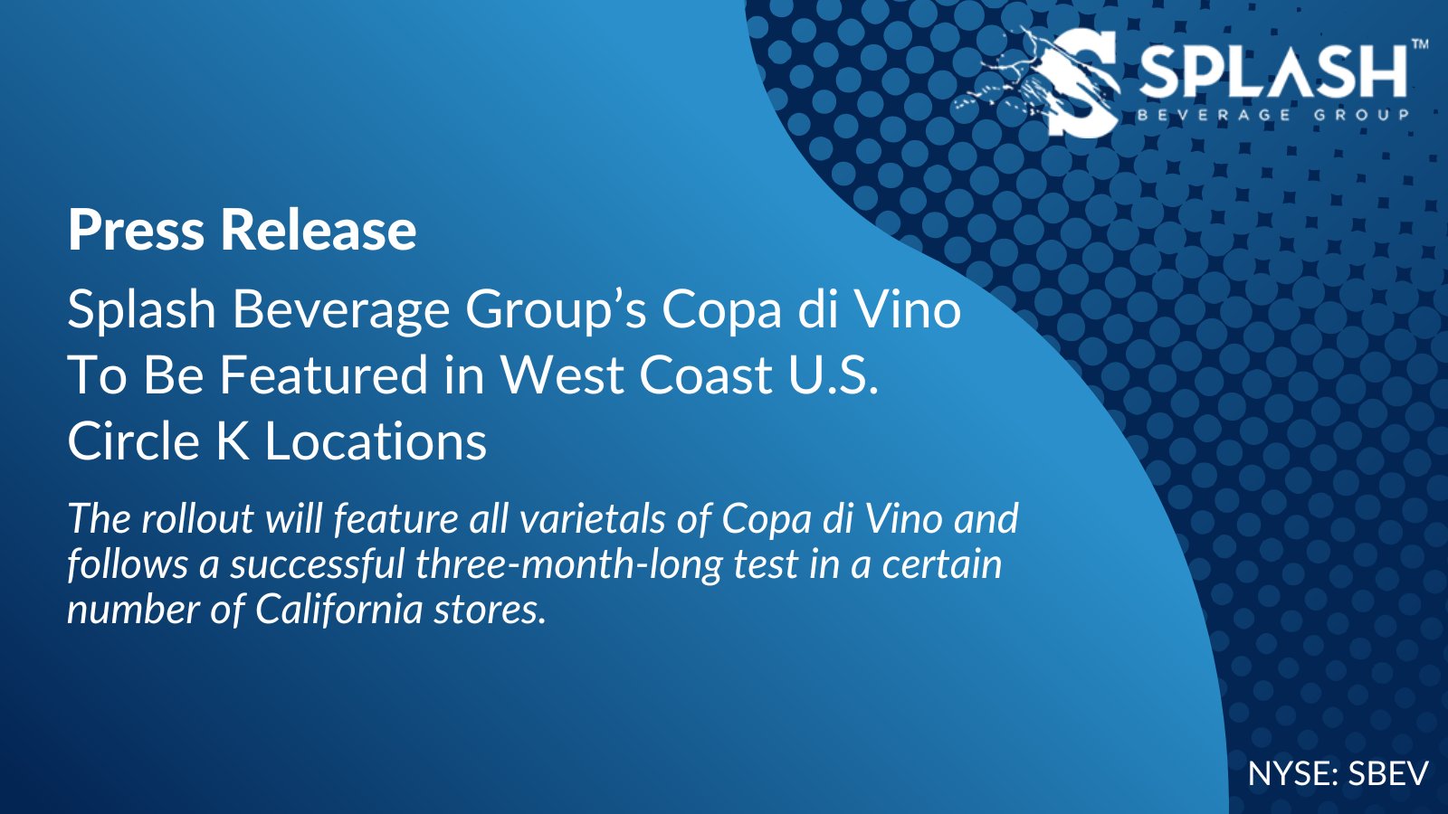 Splash Beverage Group (SplashBev) / Twitter
