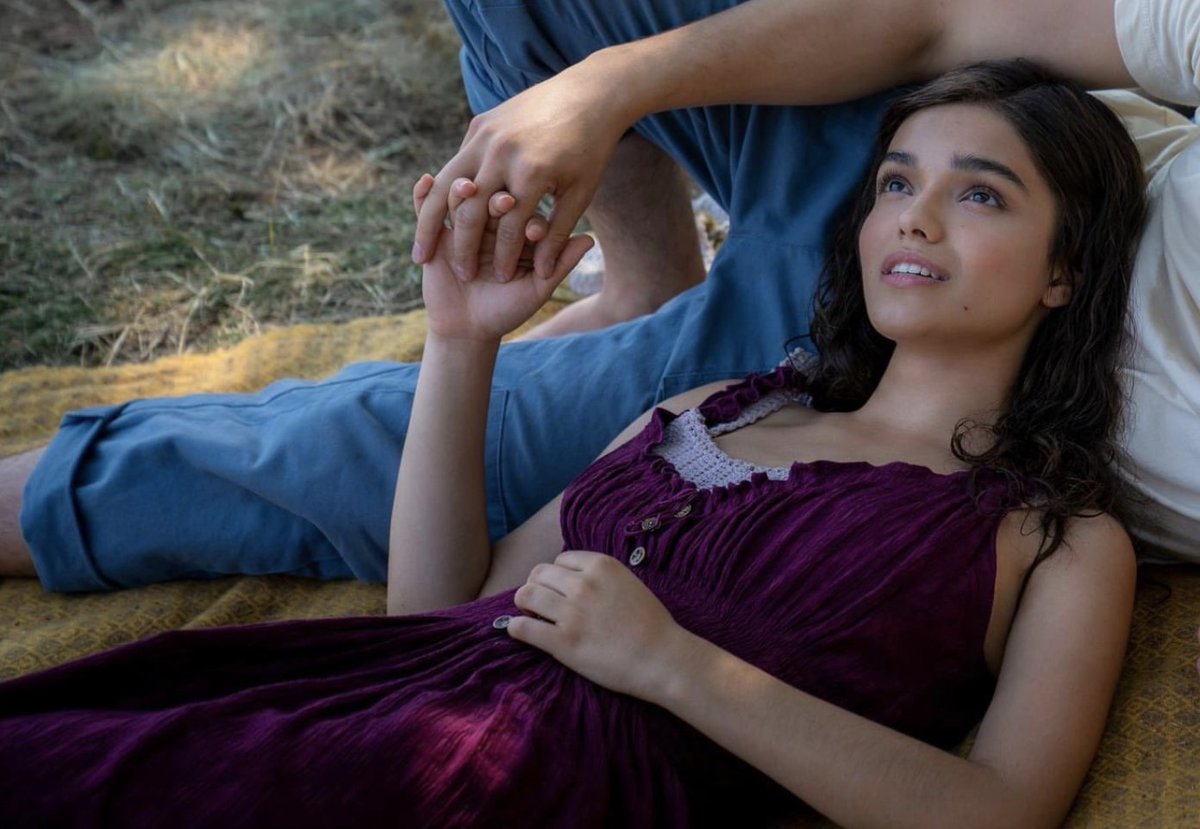 lucy gray purple dress just lucy gray and her rainbow dress #rachelzegler #lucygraybaird #birthday #gemini #thehungergamestheballadofsongbirdsandsnakes