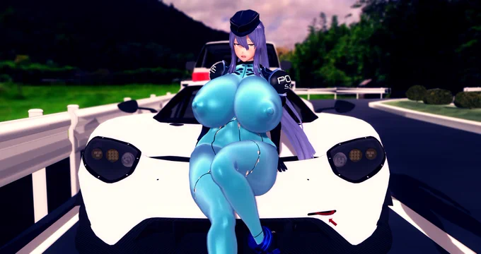 めっちゃエロい婦警さんに停められた 
