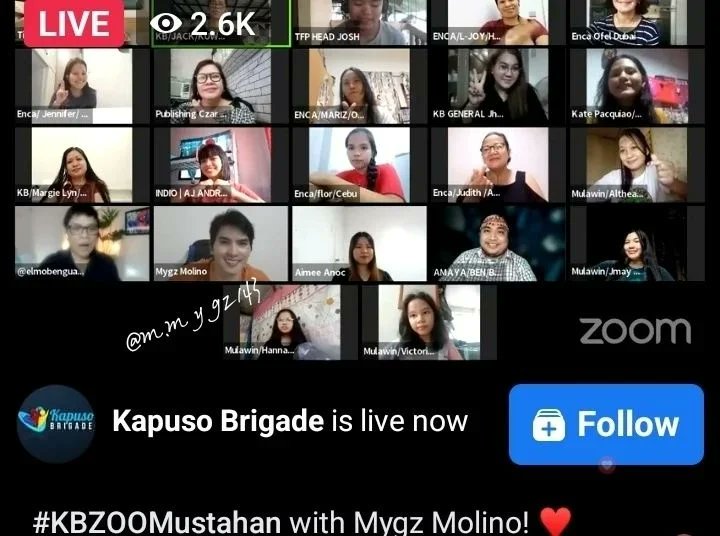 _mygzmolino's tweet photo. Thank You so much for  guesting our bunso Mygz Molino @kapusobrigade ♥️

#KBZOOMustahan with Mygz molino! ♥️

➡️Don't forget to subscribe:
⤵️Youtube Channel:
👉Mygz Molino

#mygzmolino @mygz.molino
#MahMygz #philippinevloggers #philippines #youtube #tiktok #vloggers #indieactor https://t.co/PM0zfFGH56