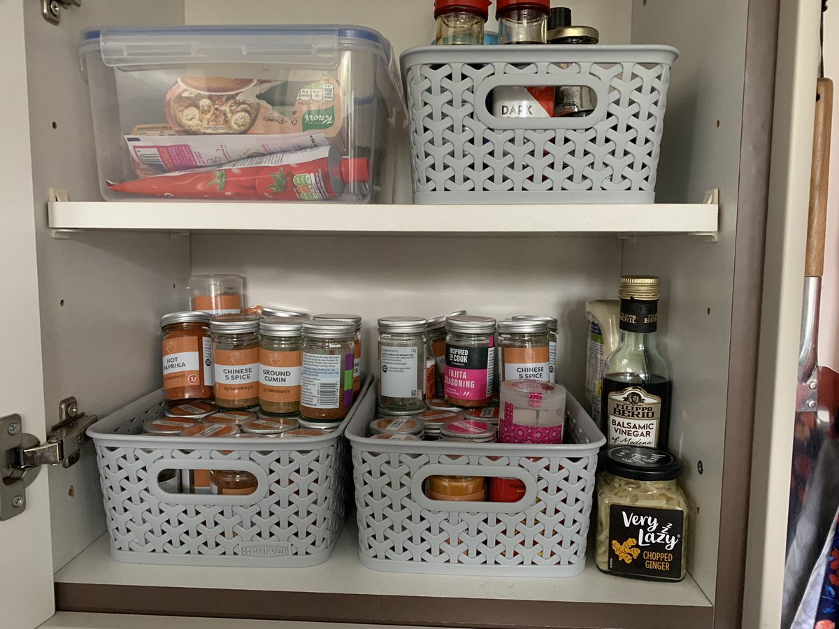 Nooshwriter's tweet photo. @PoppyCocktails This is my solution - trays I can pull out and have a good rummage in! https://t.co/tkzHGnvmvs