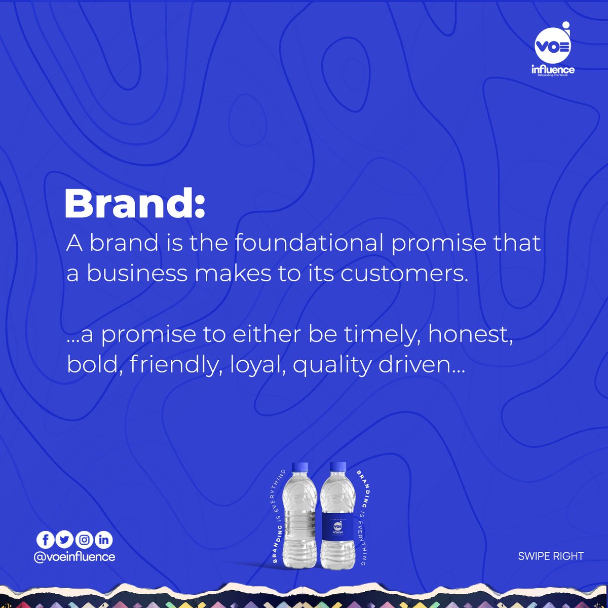 VoeInfluence's tweet photo. Without a clear #Brand message, #Branding becomes difficult to achieve.
Like the post? Drop a โค
Share it with someone๐
Follow @voeinfluence
THANK YOUโค๏ธ
#voeinfluence #branding #empower #newbusiness #homebasedbusiness #instagramforbusiness #businesstips #businessquotes https://t.co/XTZ1EnulaR