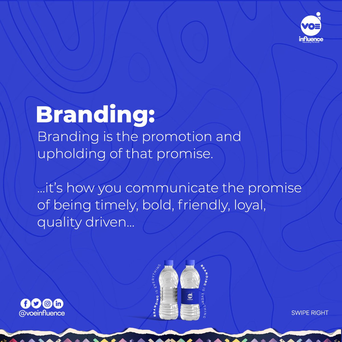 VoeInfluence's tweet photo. Without a clear #Brand message, #Branding becomes difficult to achieve.
Like the post? Drop a โค
Share it with someone๐
Follow @voeinfluence
THANK YOUโค๏ธ
#voeinfluence #branding #empower #newbusiness #homebasedbusiness #instagramforbusiness #businesstips #businessquotes https://t.co/XTZ1EnulaR