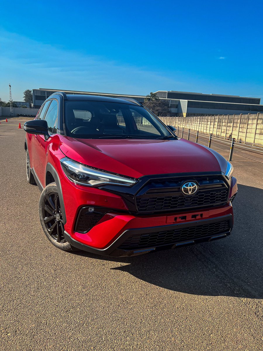 IamKumbi's tweet photo. Just drove the soon to come Toyota Corolla Cross GR Sport at the Toyota Test Facility. The model makes use of a 1.8-litre petrol engine &amp; receives cosmetic upgrades as well as suspension &amp; steering tweaks. 

Coming to dealers end of August. #RebuildingBetterTogether https://t.co/SCpMd4rktD