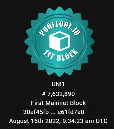 uniscroll's tweet photo. Cannot describe how much this means. We can only do this with YOU.
Unipool has officially minted its first block, and we officially produce blocks for #cardano!!!๐ฅฒ
#LFGOAT #Unipool #UNI1 #ADA #SOL #ETH #NFT #NFTS #CNFT #CNTS #POS #NFTCOMMUNITY #CNFTCommunity #CardanoCommunity https://t.co/xoJztcOokm