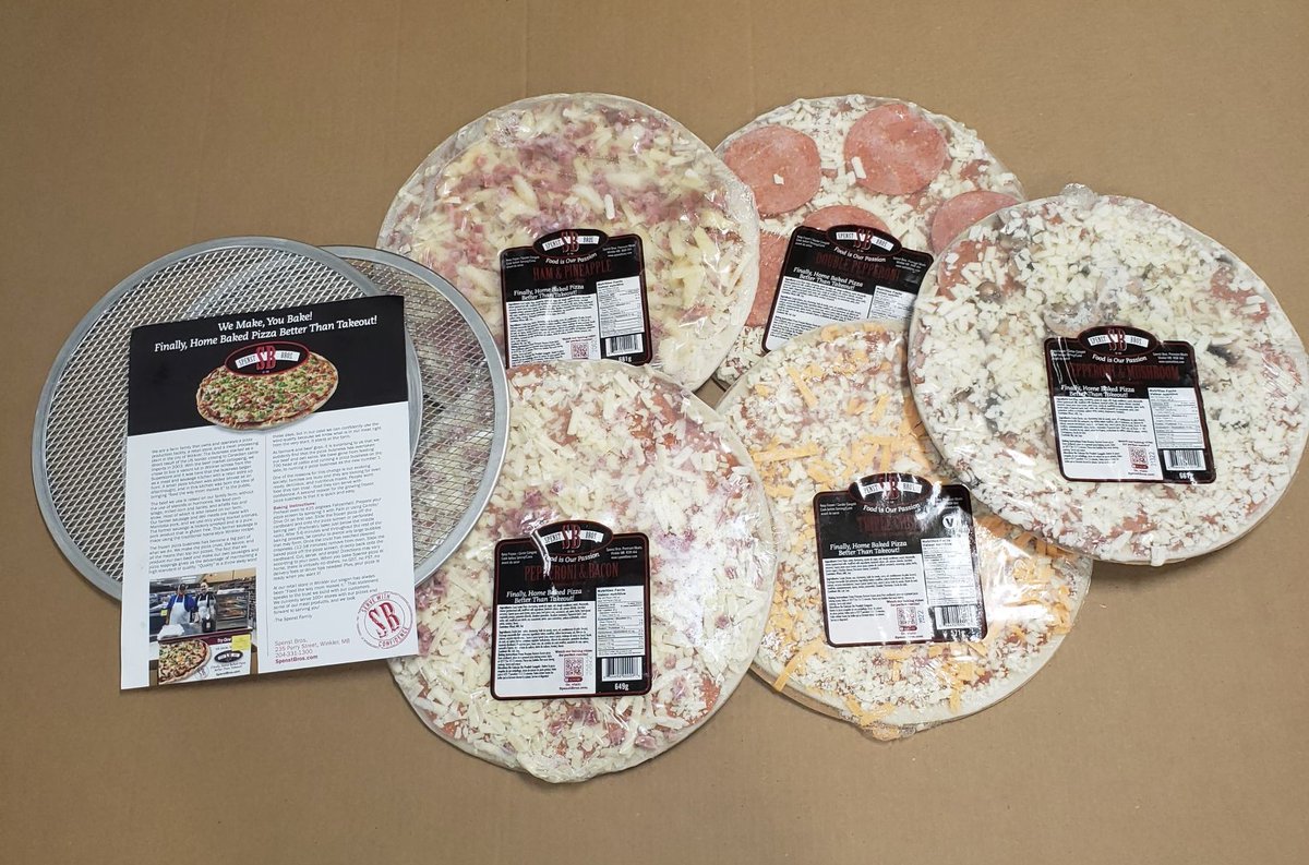 SpenstBros's tweet photo. Are you looking to organize a fundraiser?
Why not try a Spenst Bros. Pizza Fundraiser!?! Choose from five of our delicious 2 topping pizzas, as well as our baking screens. Call Rick at 204-331-1305 or email fundraisers@spenstbros.com for more information. https://t.co/5qmYn5WUHn
