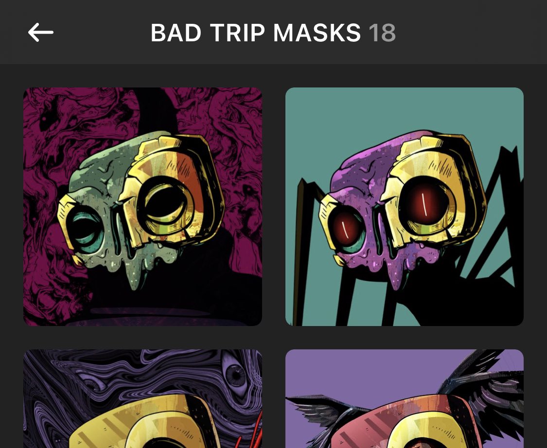 magicmonx's tweet photo. Sick art, active dev, see u at 10 SOL @Bad_trip_mask https://t.co/QnybImd36w