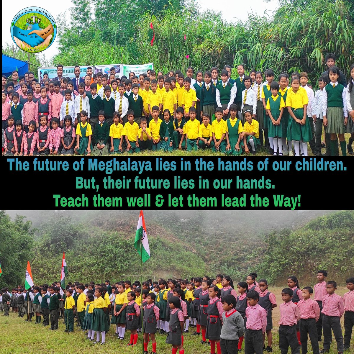 GTFmeghalaya's tweet photo. Help them👶👧👦 find the guts and the glory in their dreams✨. Because their future lies in your hands! 🌳
#greentechfoundation #forest #Rivers #wildlife #Meghalaya #environment https://t.co/DzFPygwqPk