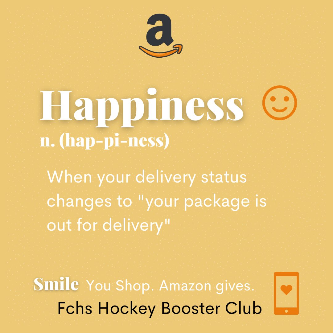 Back To School Shopping Season, please consider supporting FC Hockey using 'Fchs Hockey Booster Club' on any Amazon orders, go to smile.amazon.com and set us, just use this URL or download the smile app!  That's it!