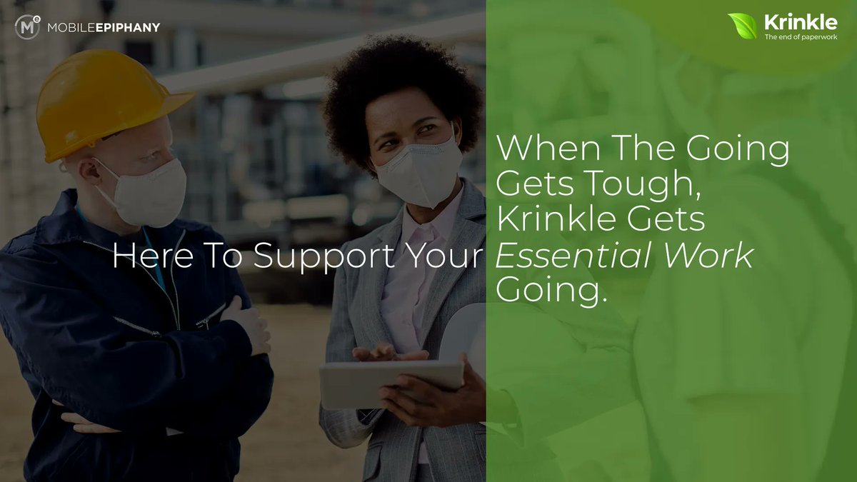 KrinkleApps's tweet photo. Everything you do today with paper forms can be accomplished using Krinkle's robust #mobileapps — without the extra hassle, cost, and environmental impact of stacks of paper. Learn how you can mobilize your business process &amp; workflows with @KrinkleApps @ https://t.co/qsT7w2A3lI. https://t.co/HtkZ9o4VvM