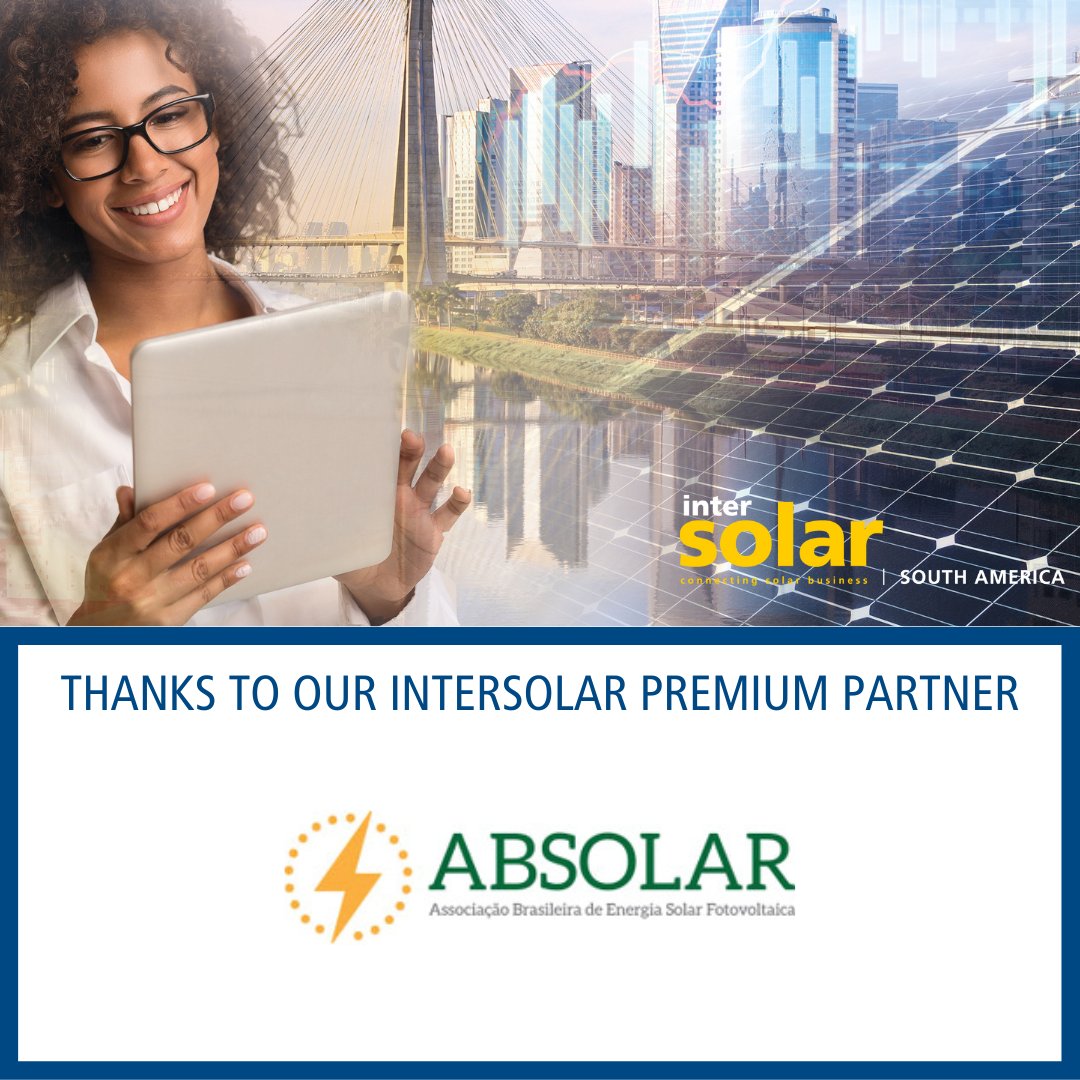TheSmarterE's tweet photo. We're so glad to cooperate with you! Thanks for all your support @ABSOLAR_Brasil !
https://t.co/hQXTUzGoU3
#ThesmarterESA #IntersolarSA #partners #solar #Brazil https://t.co/YZVZHrueqZ