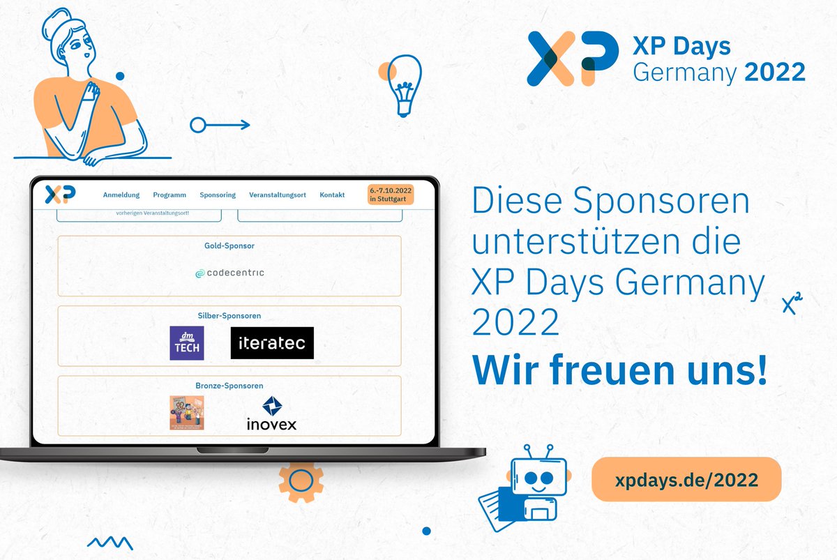 andrena objects ag (@andrenaobjects) on Twitter photo 🌟 Wir präsentieren – unsere Sponsoren! 🌟
Danke an <a href="/codecentric/">codecentric AG</a>, dmTECH GmbH, iteratec, <a href="/inovexgmbh/">inovex GmbH</a> und Mein Scrum ist Kaputt! Vielen Dank für eure Unterstützung!
#xdde22 #conference #extremeprogramming #agile #softwareengineering #extremetogether 🌟 Wir präsentieren – unsere Sponsoren! 🌟
Danke an <a href="/codecentric/">codecentric AG</a>, dmTECH GmbH, iteratec, <a href="/inovexgmbh/">inovex GmbH</a> und Mein Scrum ist Kaputt! Vielen Dank für eure Unterstützung!
#xdde22 #conference #extremeprogramming #agile #softwareengineering #extremetogether