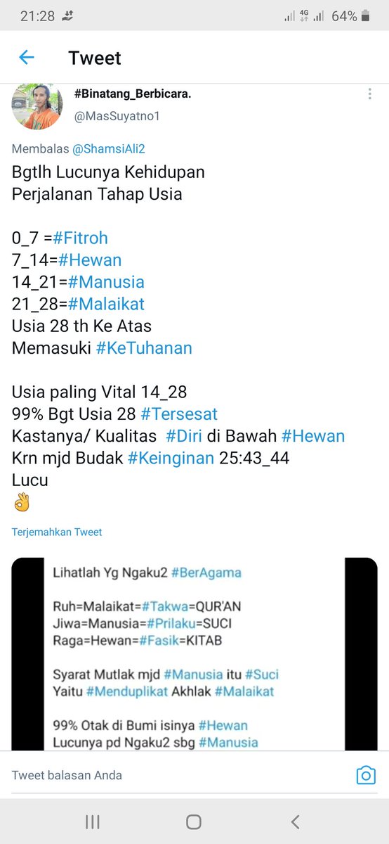 MasSuyatno1's tweet photo. @budimandjatmiko @PDI_Perjuangan Bgtlh Lucunya Kehidupan
#NKRI sdh Memiliki Sglnya
Sama sekali tdk Kekurangan Apapun
Kcli Cuma Satu.
Penduduk NKRI pd Punya #Otak
Tapi #Tidak_Tahu_Diri
Krn bgt Tdk Tahu Diri
#Raga yg Cuma #Hewan
Di Anggap sbg #Dirinya
Di Kasih Tao, Ya EGP
Sprt Makhluk2 tdk punya #Otak
Lucu
π https://t.co/DavGq3oYE0