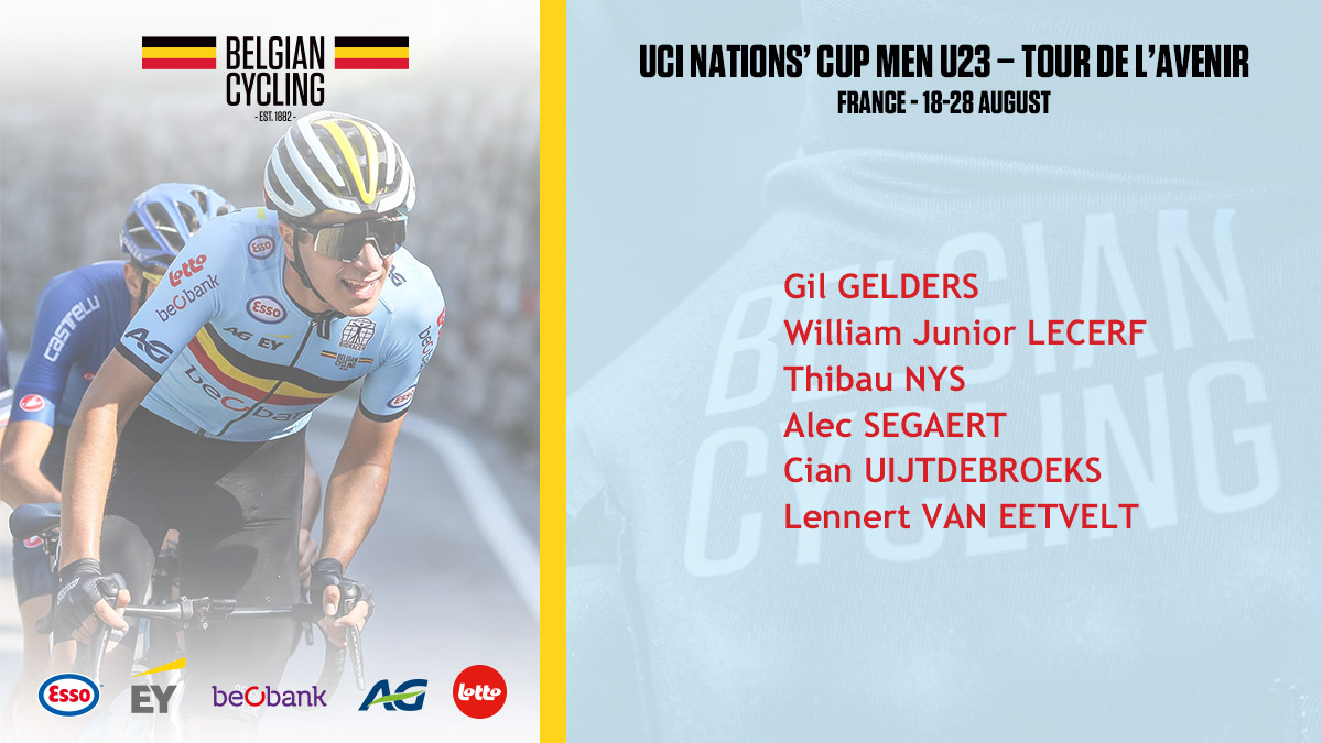 BELCyclingTeam's tweet photo. Excited to be heading back to 🇫🇷 for the Nations' Cup Men U23 #TourdelAvenir as we have a strong team lined up | https://t.co/ZrHXjxWqM9
#TDAV22 https://t.co/DHMmYU8kP4