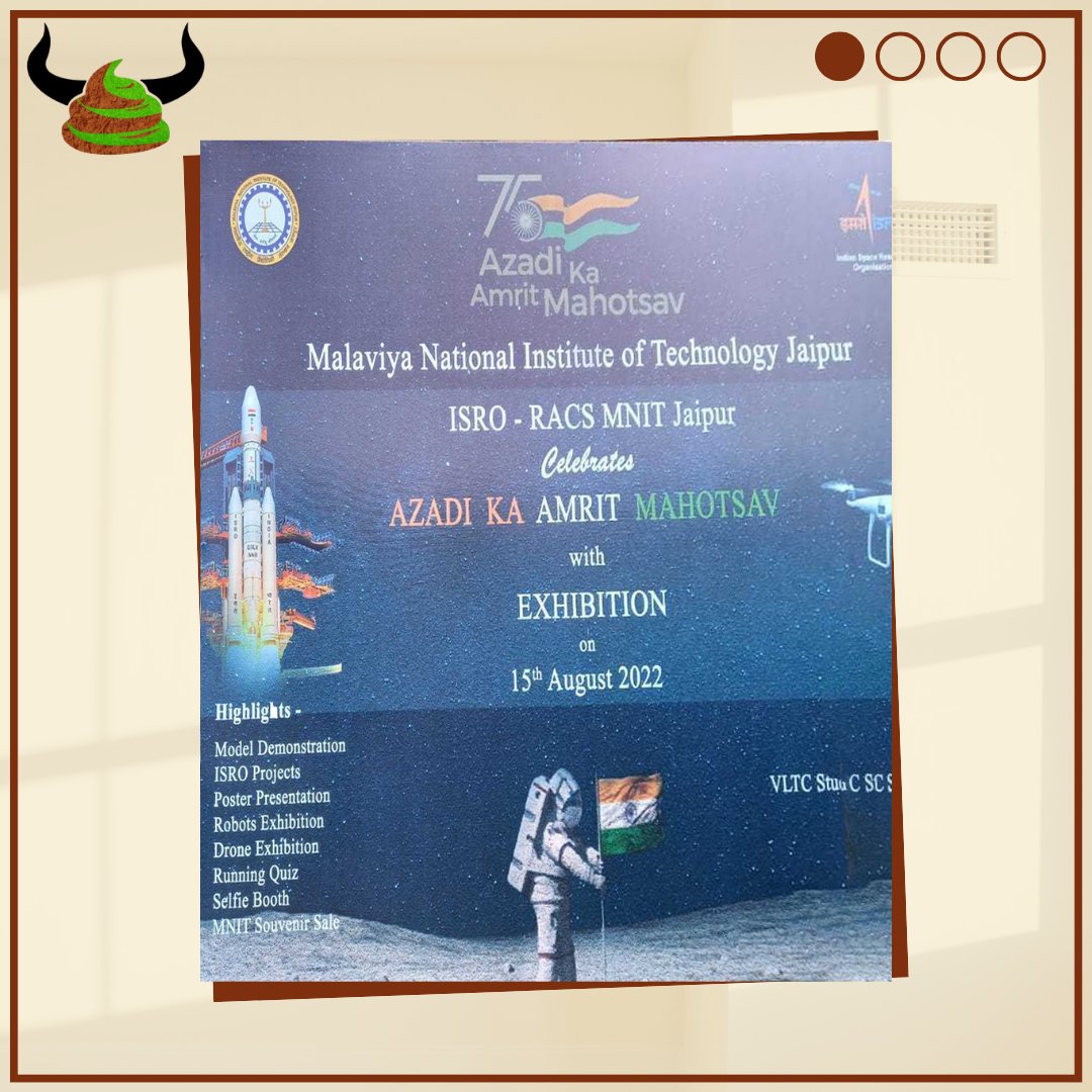Gaumaaya's tweet photo. Gaumaaya presented its products on 15th August at Malviya National Institute of Technology, Jaipur on the occasion of 'Azaadi ka Amrit Mahotsav'. The booth was graced by the auspicious presence of Prof. N.P. Padhy, Director MNIT and over 600 teachers and students of the campus. https://t.co/tssY8PQnvq