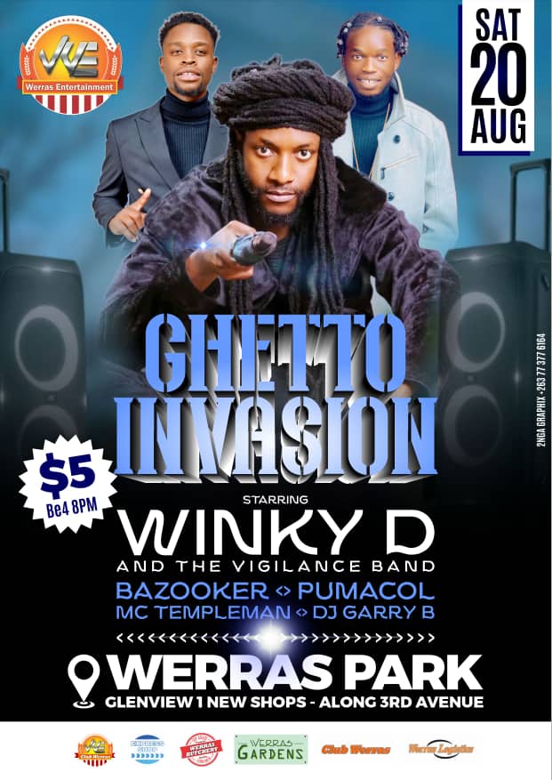 Cornwell_nasty's tweet photo. Saturday 20 August 2K22, make a date with @winkydonline at the Werras Park in Glen View 1 New Shops - along 3rd Avenue.
Please like and Retweet.
#chiextra https://t.co/tSYfHU2Np9
