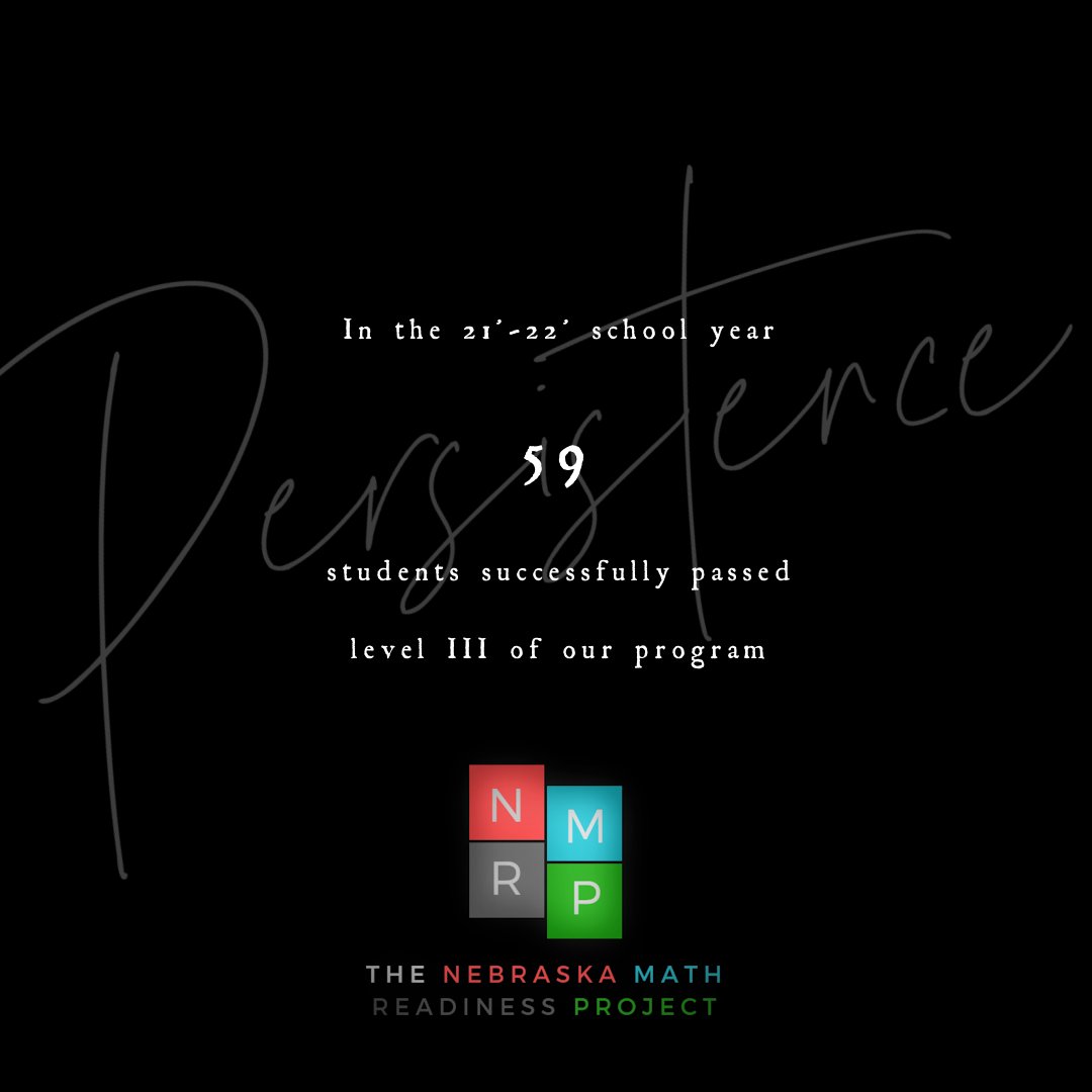 The Nebraska Math Readiness Project tweet media