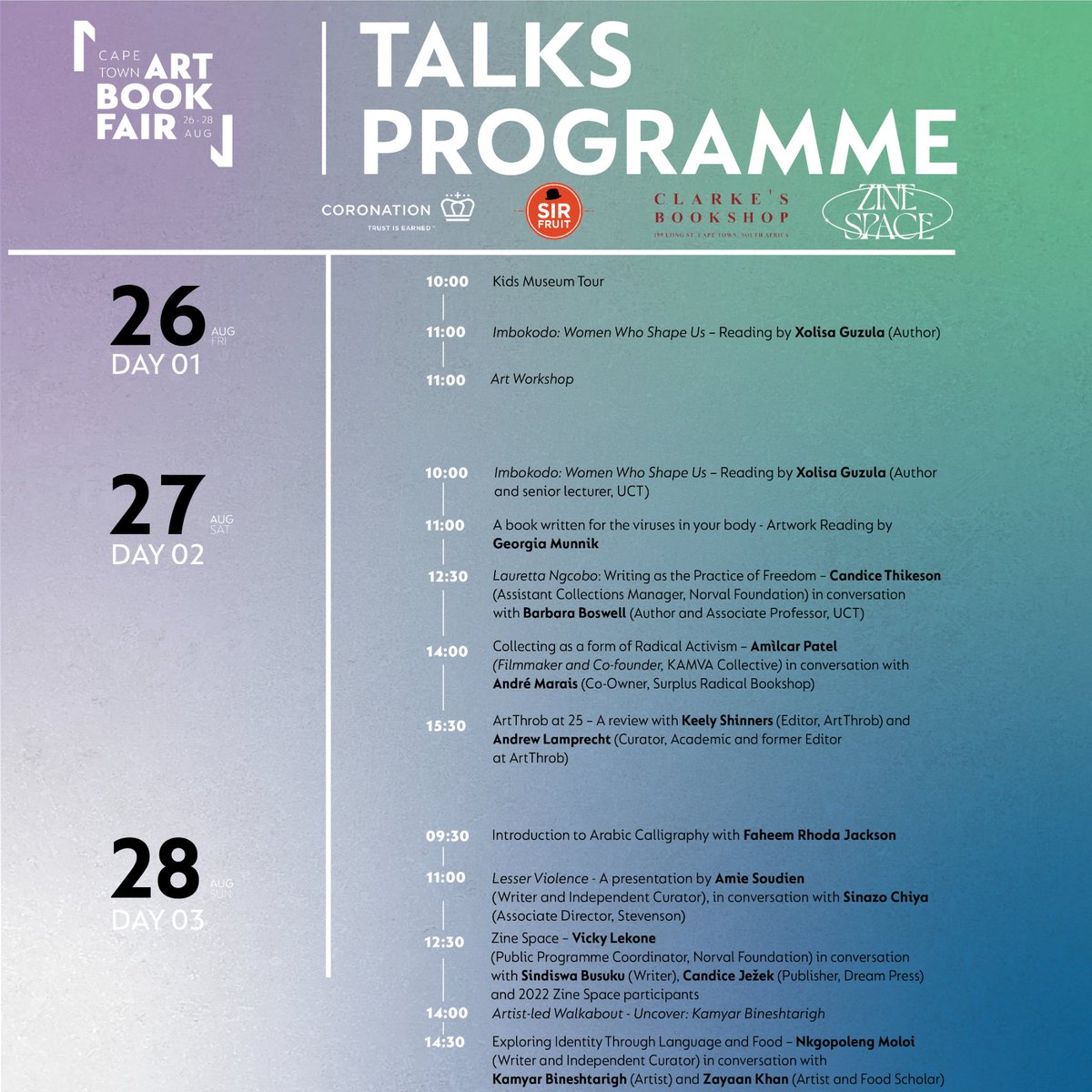 In partnership with Coronation Fund Managers, <a href="/NorvalFdn/">Norval Foundation</a> announces the third edition of the Cape Town Art Book Fair. Celebrating the visual arts, art publishing and the broader creative community.
facebook.com/NorvalFoundati… #artsceneZA