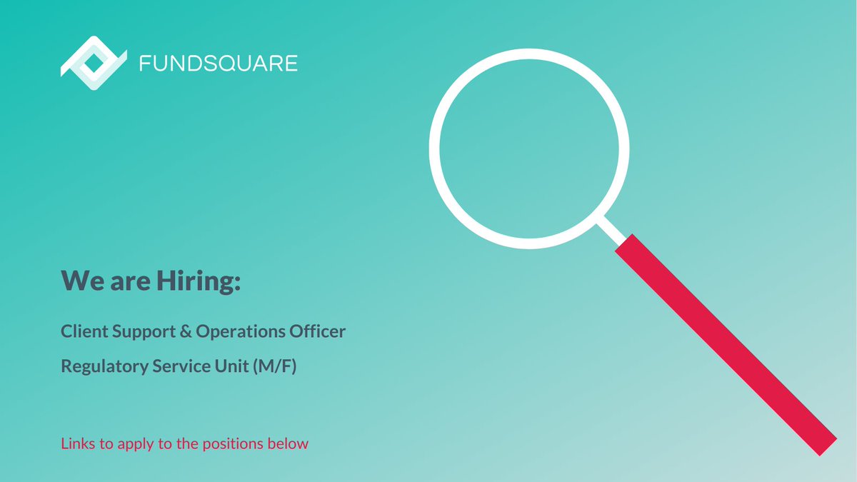 Do you have experience in regulatory fund distribution, inter alia with Luxembourg and EU Regulators?

if you are looking for a new job opportunity, check out the link below:

app.skeeled.com/offer/62f62b9a…

#jobsearch #JOBALERT #Luxembourg  #fintech