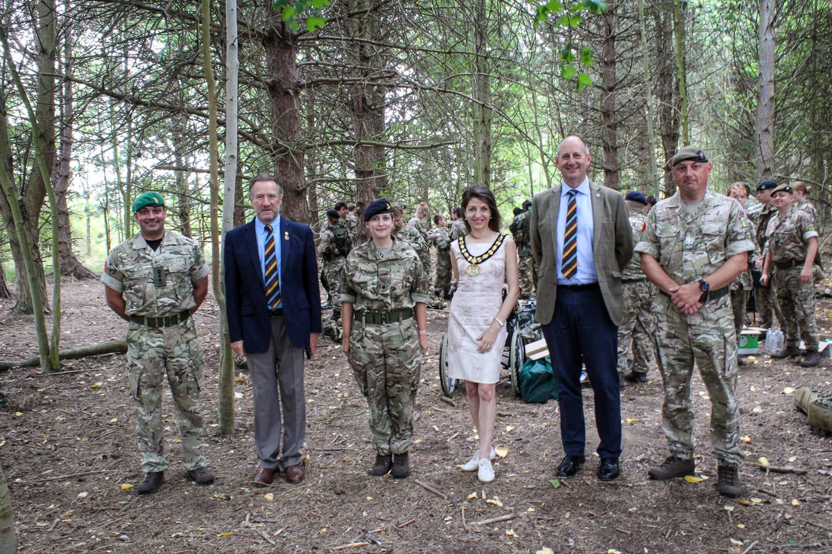 BedsHertsACF's tweet photo. Wonderful visit from @hertslieutenant  @VLLBeds and Cllr Annie Brewster to Beds &amp; Herts ACF Annual Camp. #bhacf #armycadetsuk https://t.co/kXFgO7BPTY
